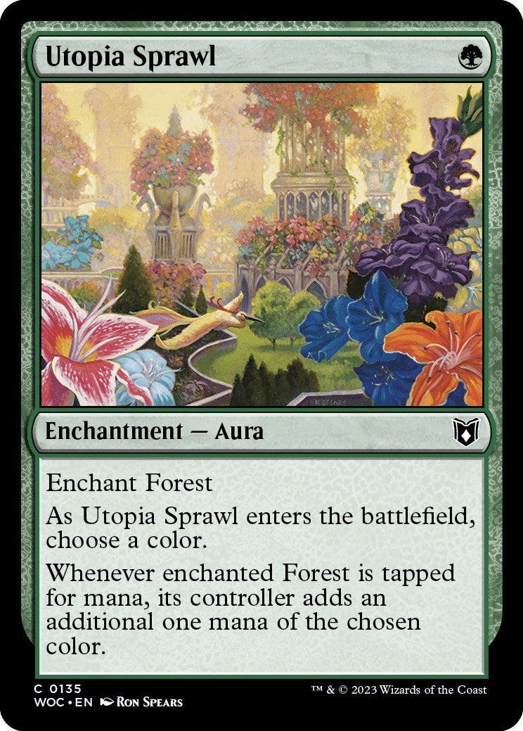 Utopia Sprawl [Wilds of Eldraine Commander] | Card Merchant Takapuna