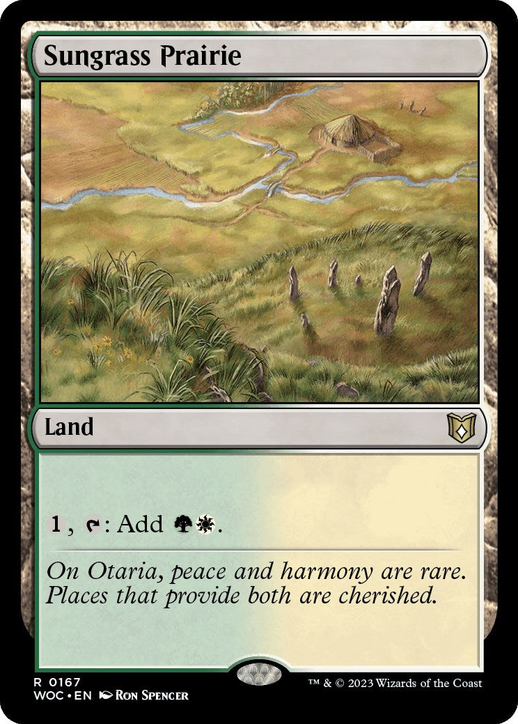 Sungrass Prairie [Wilds of Eldraine Commander] | Card Merchant Takapuna