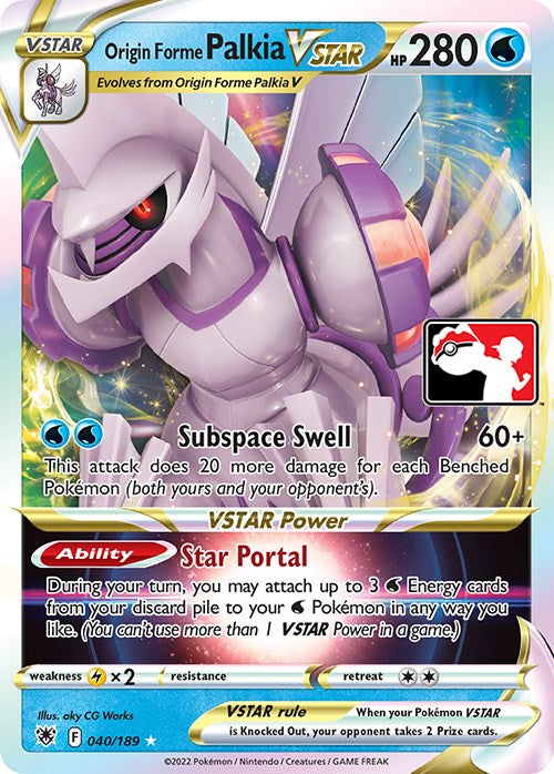 Origin Forme Palkia VSTAR (040/189) [Prize Pack Series Three] | Card Merchant Takapuna