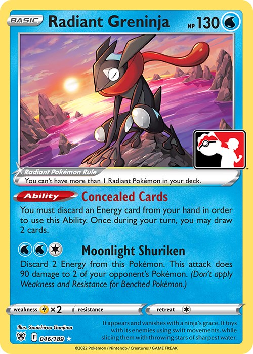 Radiant Greninja (046/189) [Prize Pack Series Three] | Card Merchant Takapuna