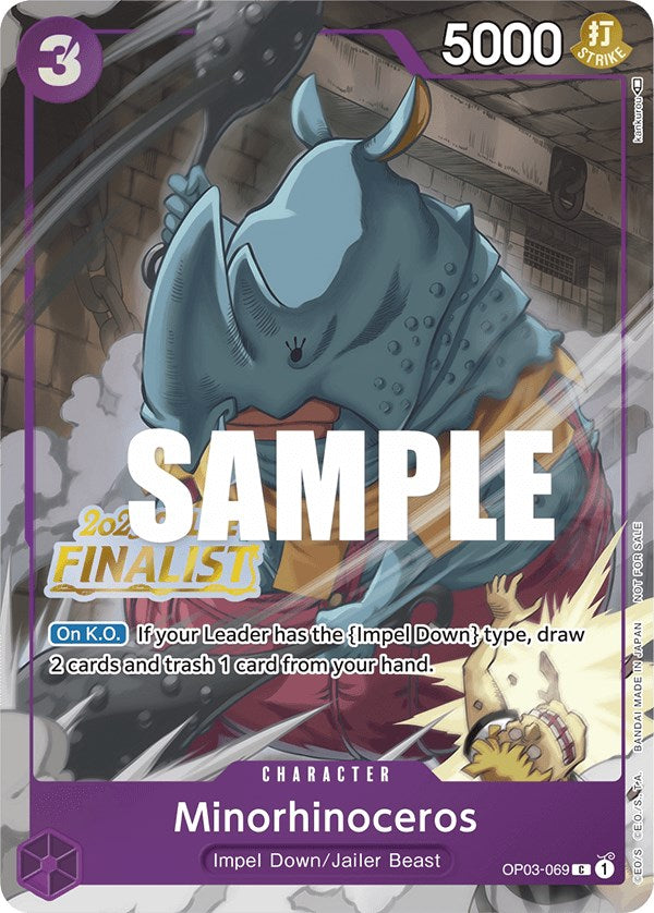 Minorhinoceros (Online Regional 2023) [Finalist] [One Piece Promotion Cards] | Card Merchant Takapuna