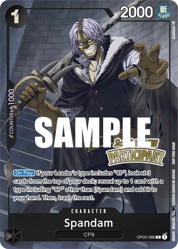 Spandam (Online Regional 2023) [Participant] [One Piece Promotion Cards] | Card Merchant Takapuna