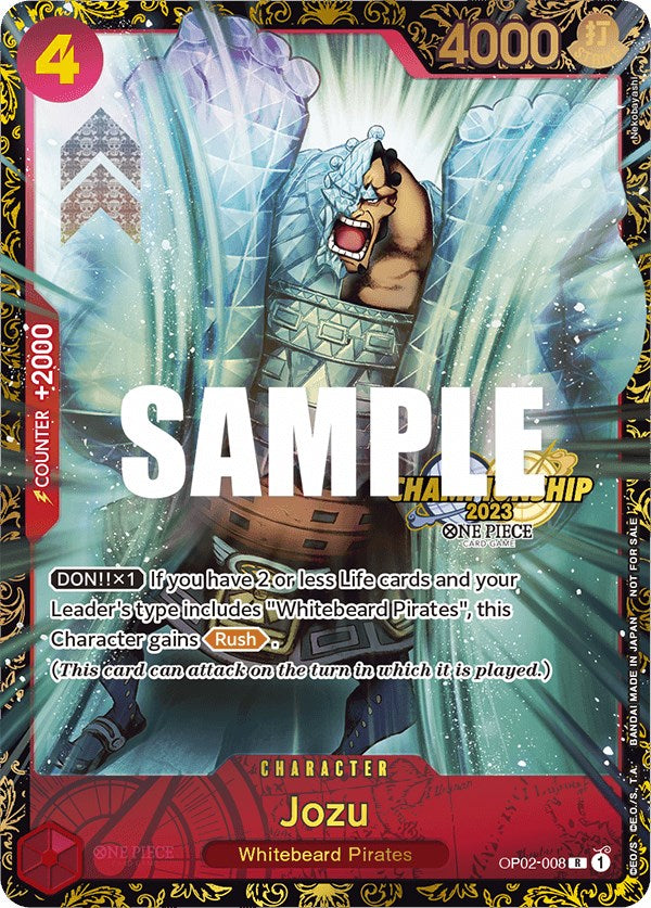 Jozu (Championship 2023) [One Piece Promotion Cards] | Card Merchant Takapuna