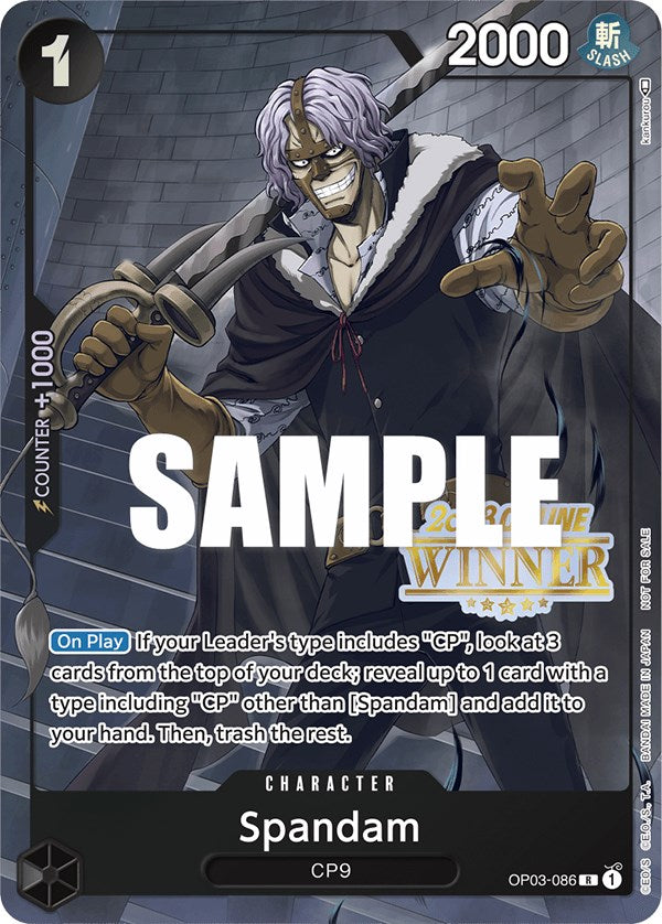 Spandam (Online Regional 2023) [Winner] [One Piece Promotion Cards] | Card Merchant Takapuna