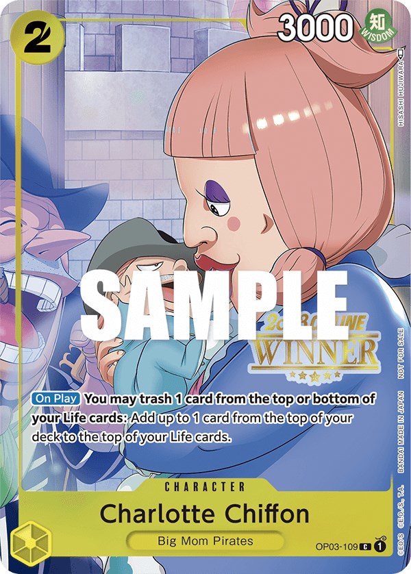 Charlotte Chiffon (Online Regional 2023) [Winner] [One Piece Promotion Cards] | Card Merchant Takapuna