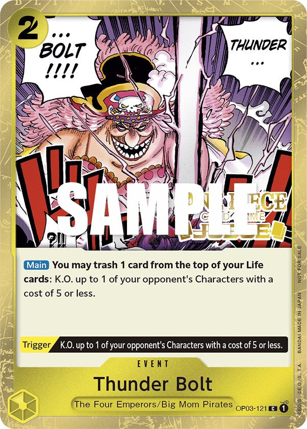 Thunder Bolt (Judge Pack Vol. 2) [One Piece Promotion Cards] | Card Merchant Takapuna