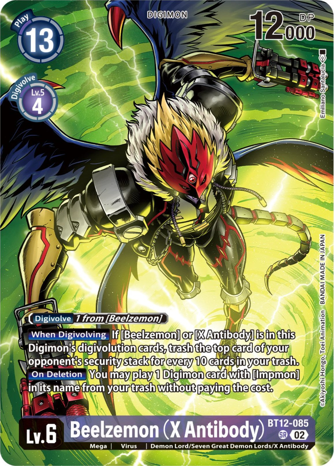 Beelzemon (X Antibody) [BT12-085] (Premium Binder Set) [Across Time Promos] | Card Merchant Takapuna