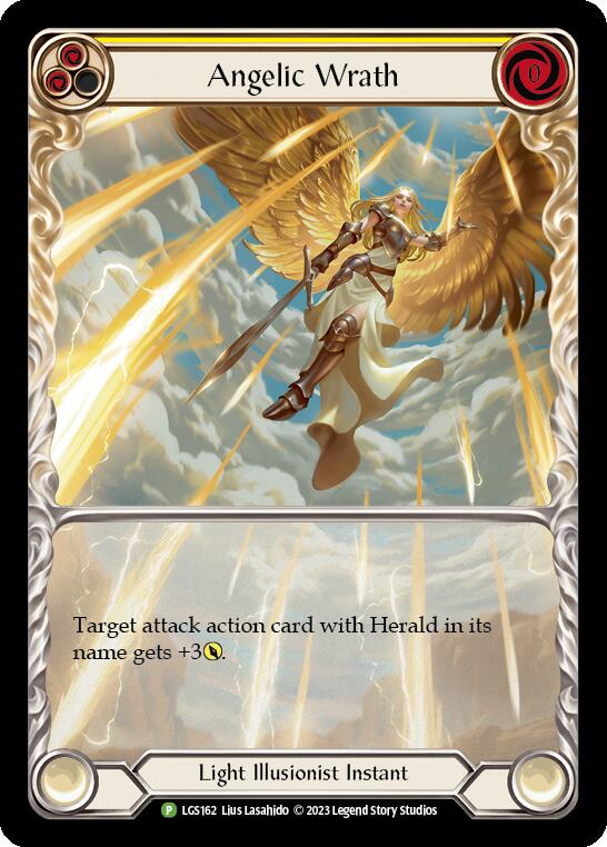 Angelic Wrath (Yellow) [LGS162] (Promo)  Rainbow Foil | Card Merchant Takapuna