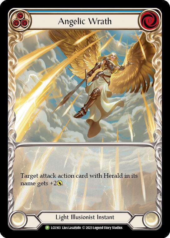 Angelic Wrath (Blue) [LGS163] (Promo)  Rainbow Foil | Card Merchant Takapuna