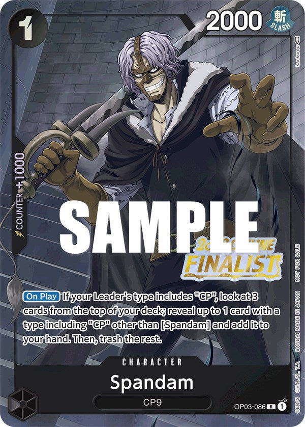 Spandam (Offline Regional 2023) [Finalist] [One Piece Promotion Cards] | Card Merchant Takapuna