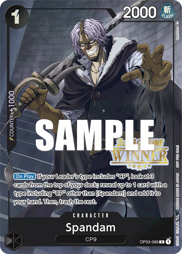 Spandam (Offline Regional 2023) [Winner] [One Piece Promotion Cards] | Card Merchant Takapuna