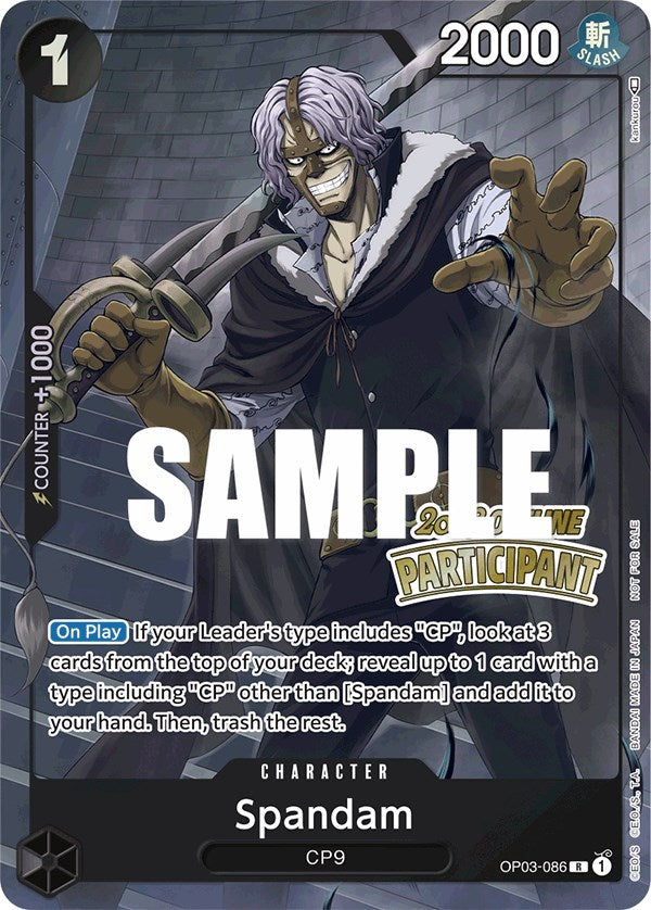 Spandam (Offline Regional 2023) [Participant] [One Piece Promotion Cards] | Card Merchant Takapuna