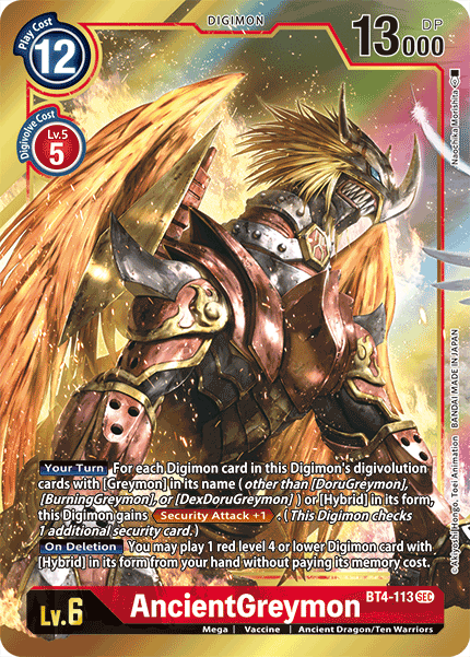 AncientGreymon [BT4-113] (Alternate Art) [Great Legend] | Card Merchant Takapuna