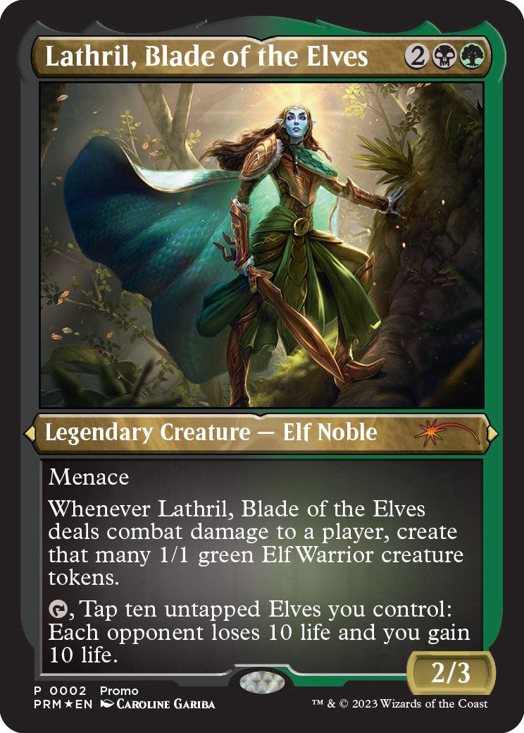 Lathril, Blade of the Elves (Foil Etched) [Media Promos] | Card Merchant Takapuna