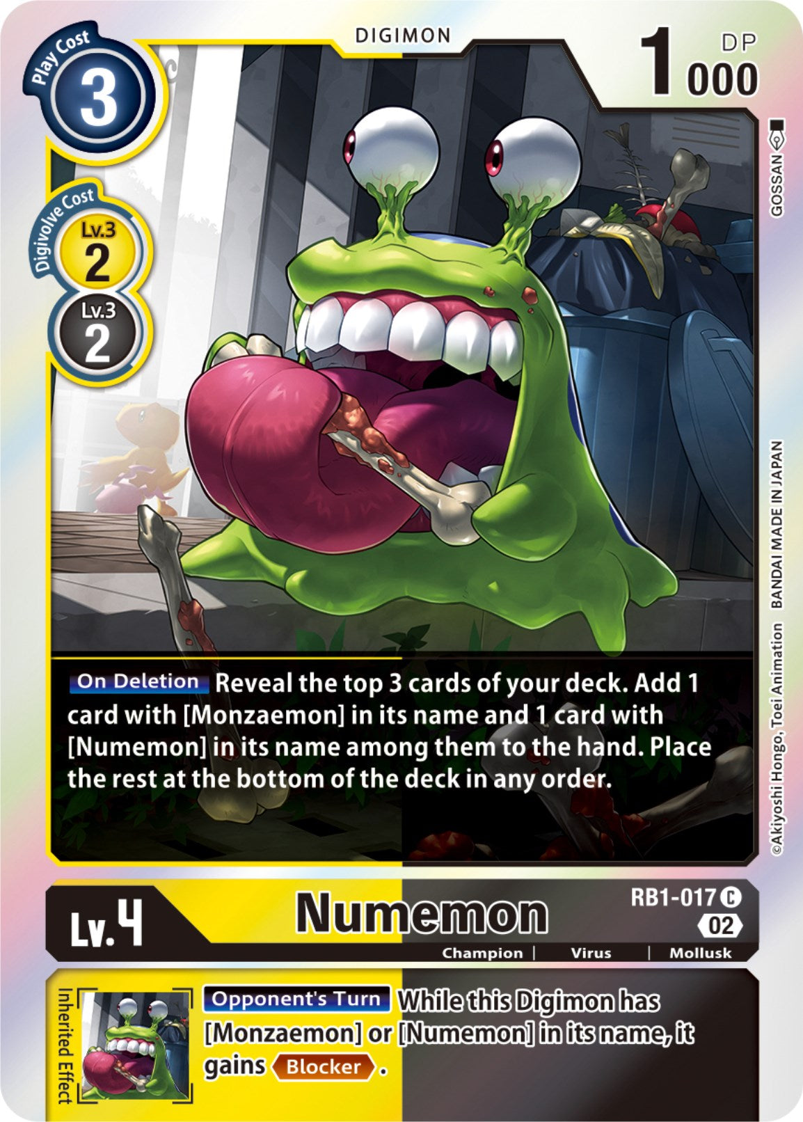 Numemon [RB1-017] [Resurgence Booster] | Card Merchant Takapuna