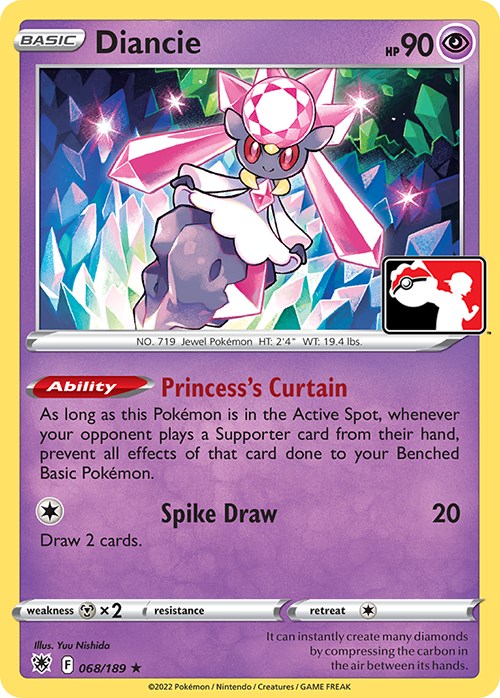 Diancie (068/189) [Prize Pack Series Three] | Card Merchant Takapuna