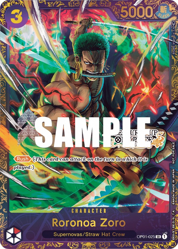 Roronoa Zoro (OP01-025) (Treasure Cup) [One Piece Promotion Cards] | Card Merchant Takapuna