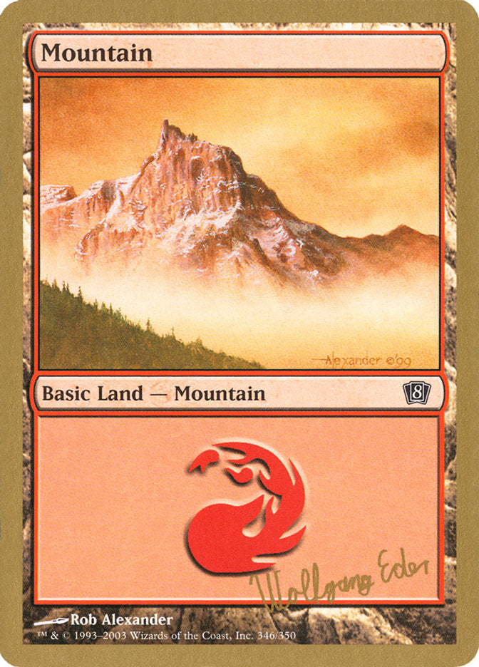 Mountain (we346) (Wolfgang Eder) [World Championship Decks 2003] | Card Merchant Takapuna