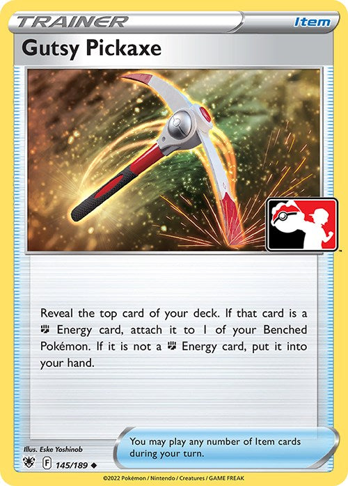 Gutsy Pickaxe (145/189) [Prize Pack Series Three] | Card Merchant Takapuna