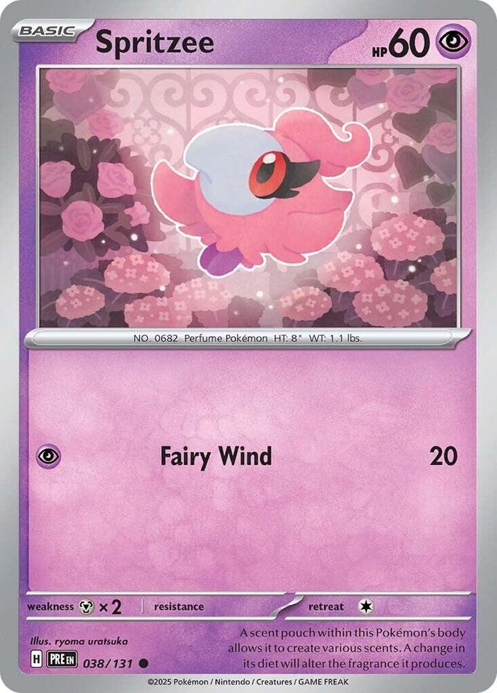 Spritzee (038/131) [Scarlet & Violet: Prismatic Evolutions] | Card Merchant Takapuna