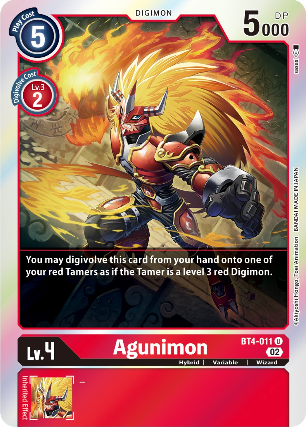 Agunimon [BT4-011] [Resurgence Booster] | Card Merchant Takapuna