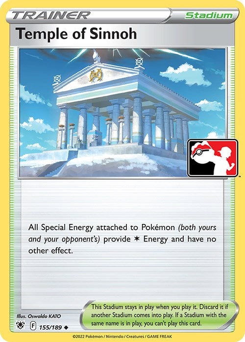 Temple of Sinnoh (155/189) [Prize Pack Series Three] | Card Merchant Takapuna