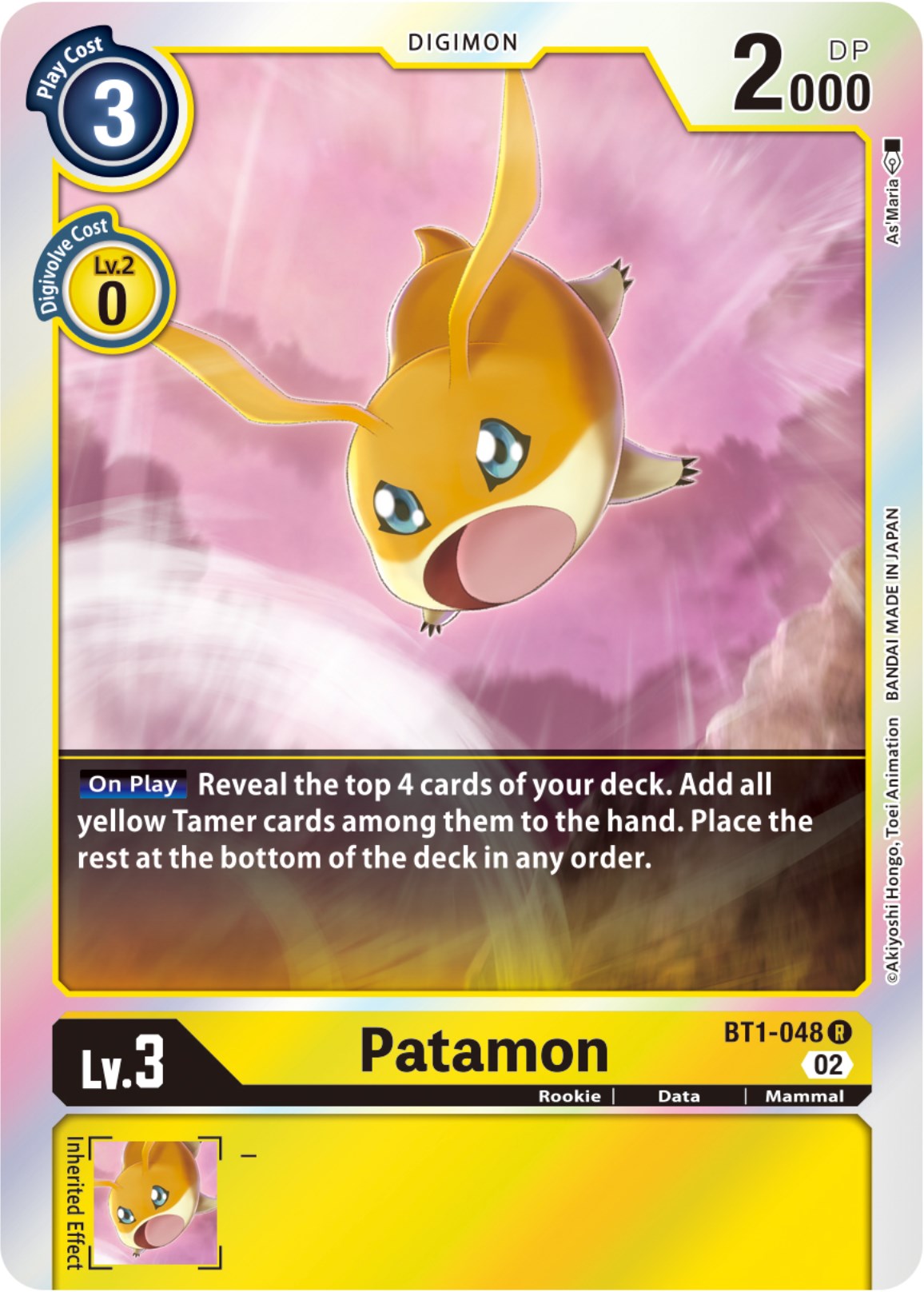 Patamon [BT1-048] [Resurgence Booster] | Card Merchant Takapuna