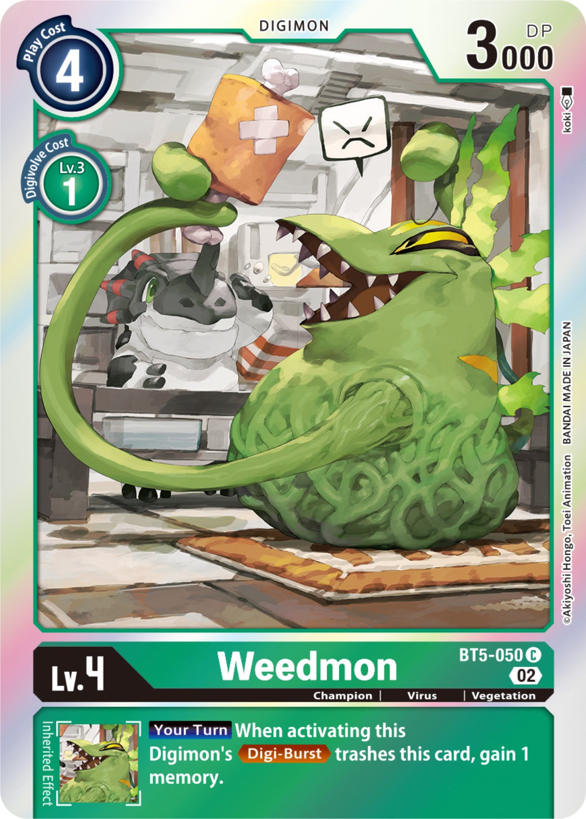 Weedmon [BT5-050] [Resurgence Booster] | Card Merchant Takapuna