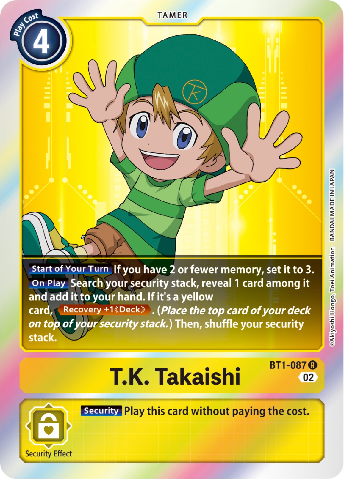 T.K. Takaishi [BT1-087] [Resurgence Booster] | Card Merchant Takapuna