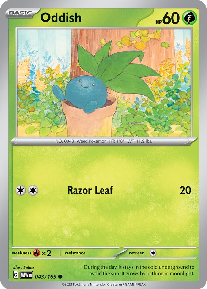 Oddish (043/165) [Scarlet & Violet 151] | Card Merchant Takapuna