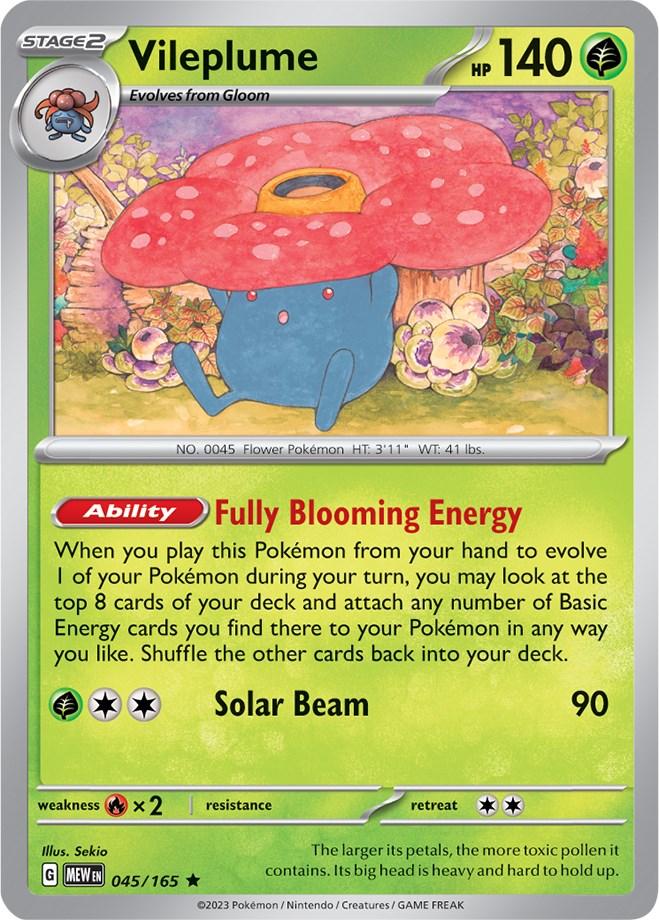 Vileplume (045/165) [Scarlet & Violet 151] | Card Merchant Takapuna