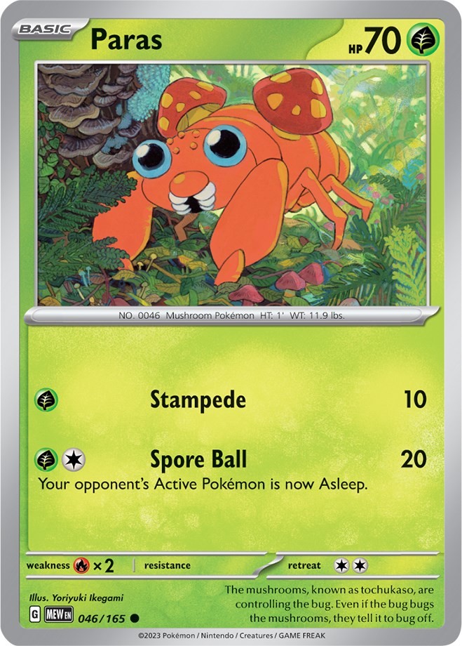 Paras (046/165) [Scarlet & Violet 151] | Card Merchant Takapuna