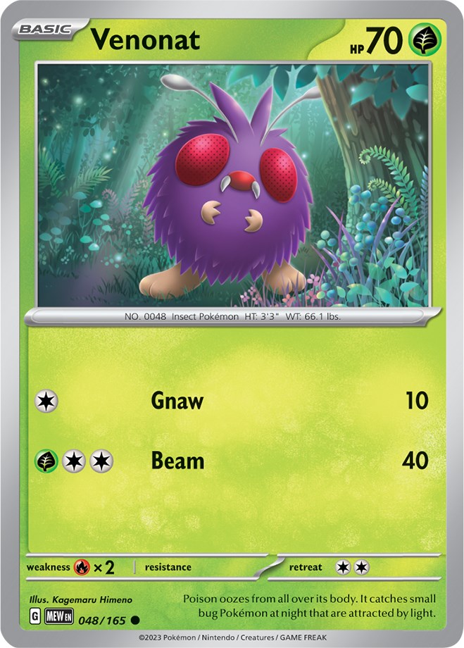 Venonat (048/165) [Scarlet & Violet 151] | Card Merchant Takapuna