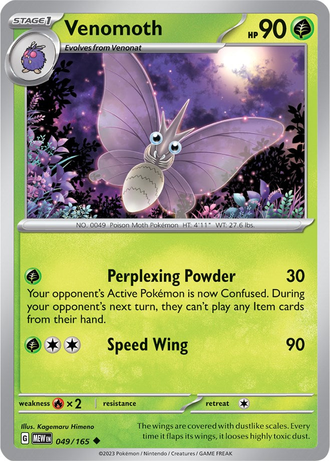 Venomoth (049/165) [Scarlet & Violet 151] | Card Merchant Takapuna