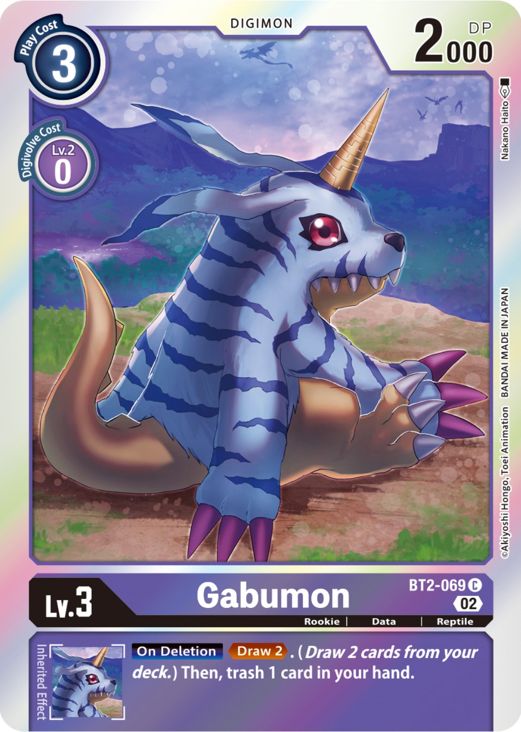 Gabumon [BT2-069] (Resurgence Booster Reprint) [Resurgence Booster] | Card Merchant Takapuna