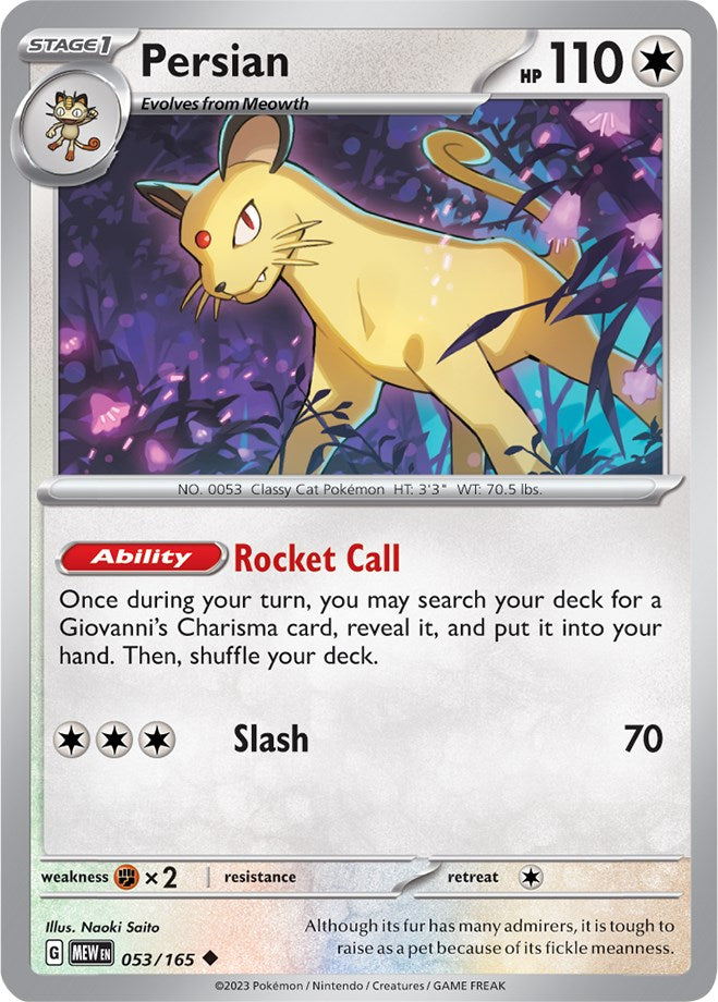 Persian (053/165) [Scarlet & Violet 151] | Card Merchant Takapuna