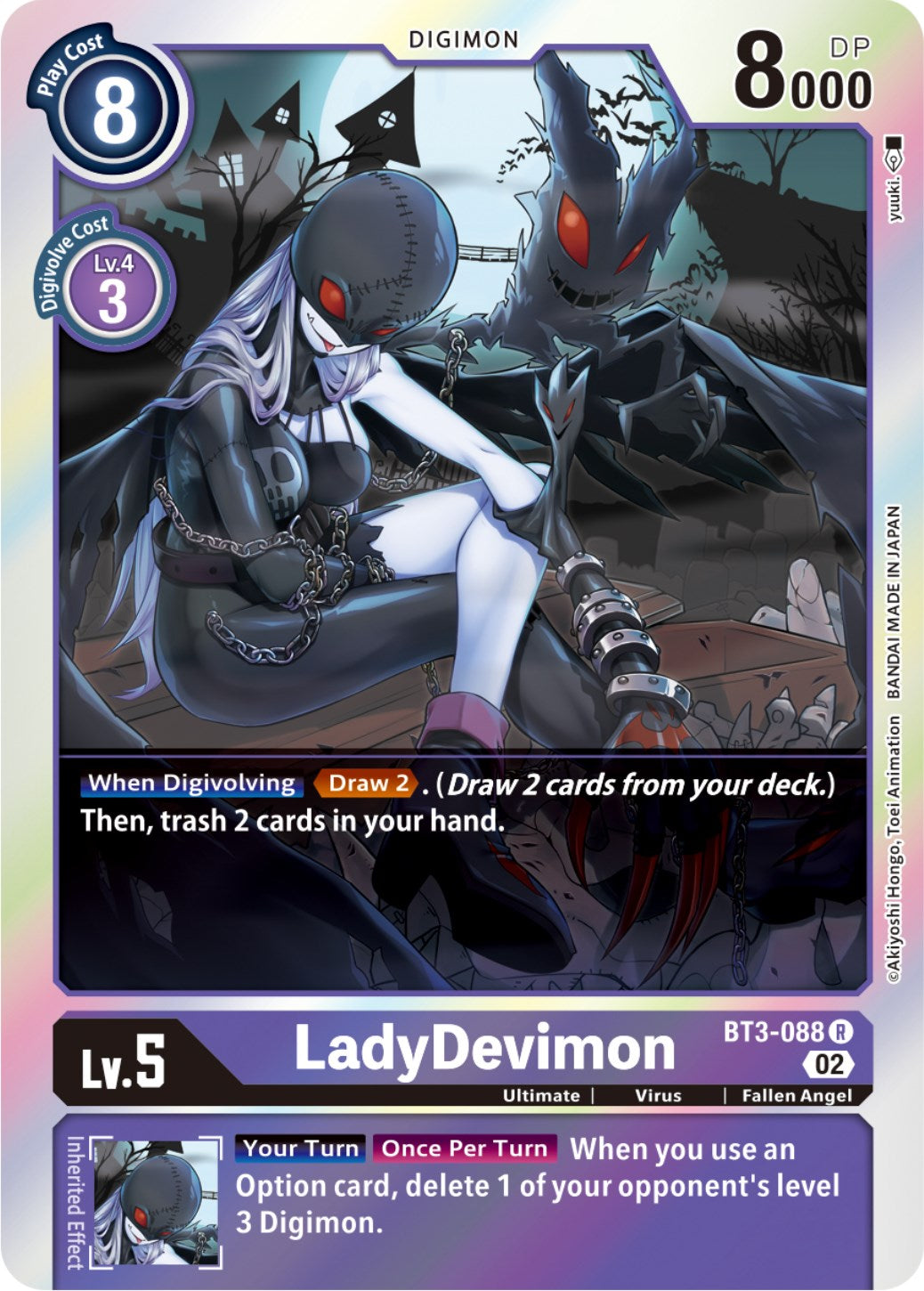 LadyDevimon [BT3-088] (Resurgence Booster Reprint) [Resurgence Booster] | Card Merchant Takapuna