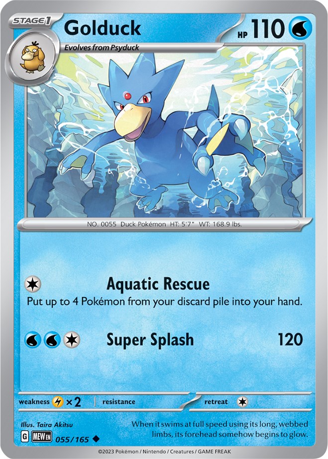 Golduck (055/165) [Scarlet & Violet 151] | Card Merchant Takapuna