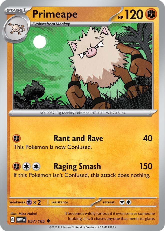 Primeape (057/165) [Scarlet & Violet 151] | Card Merchant Takapuna