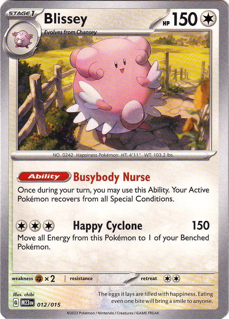 Blissey (012/015) [McDonald's Promos: 2023 Collection] | Card Merchant Takapuna