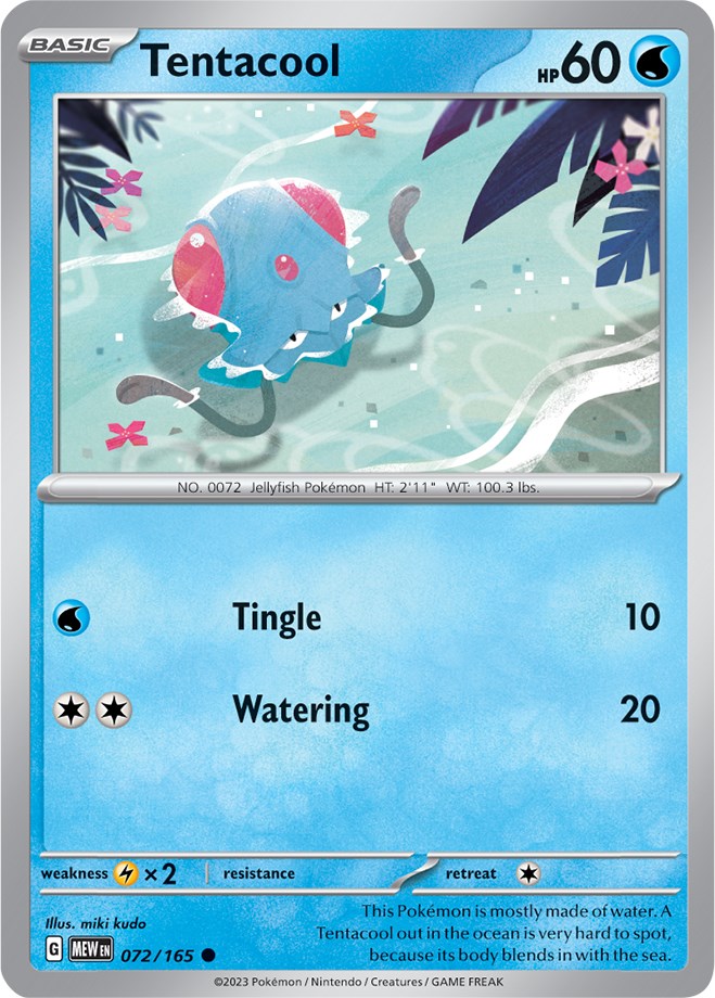 Tentacool (072/165) [Scarlet & Violet 151] | Card Merchant Takapuna