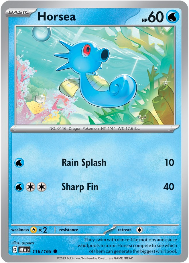 Horsea (116/165) [Scarlet & Violet 151] | Card Merchant Takapuna