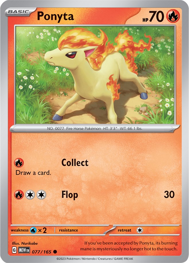 Ponyta (077/165) [Scarlet & Violet 151] | Card Merchant Takapuna