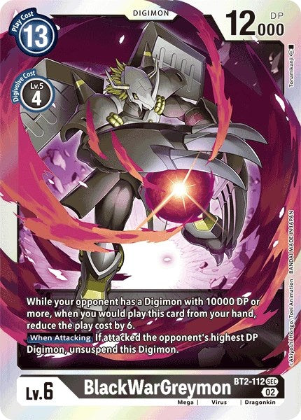 BlackWarGreymon (Resurgence Booster Reprint) [Resurgence Booster] | Card Merchant Takapuna