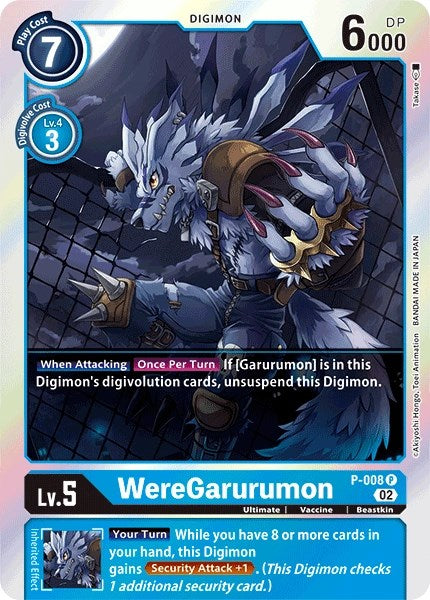 WereGarurumon [P-008] (Resurgence Booster Reprint) [Resurgence Booster] | Card Merchant Takapuna