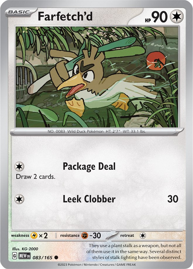 Farfetch'd (083/165) [Scarlet & Violet: 151] | Card Merchant Takapuna