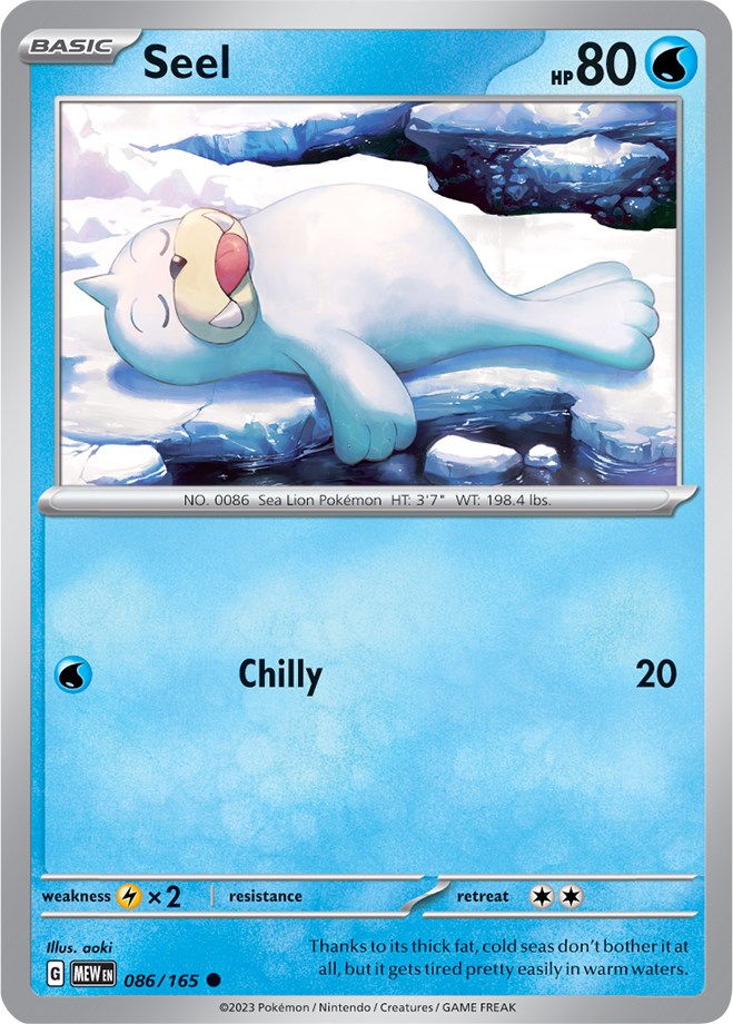 Seel (086/165) [Scarlet & Violet 151] | Card Merchant Takapuna