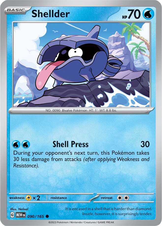 Shellder (090/165) [Scarlet & Violet 151] | Card Merchant Takapuna