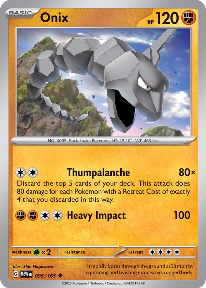 Onix (095/165) [Scarlet & Violet 151] | Card Merchant Takapuna