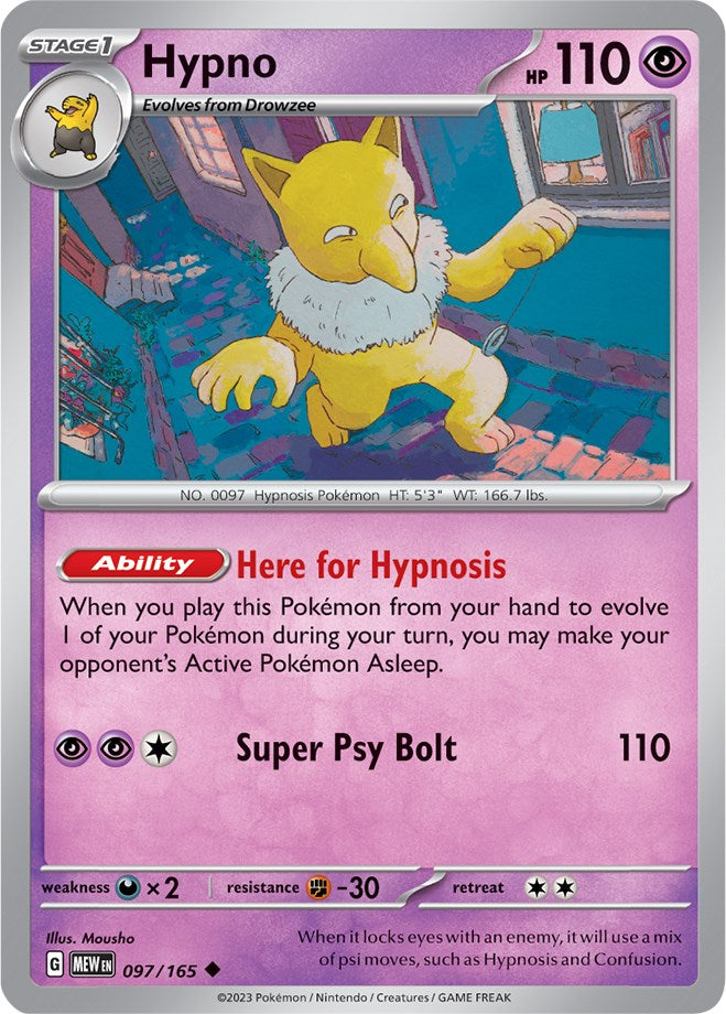 Hypno (097/165) [Scarlet & Violet 151] | Card Merchant Takapuna